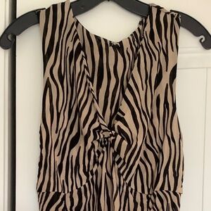 XL INC Print sleeveless Tiger print shirt